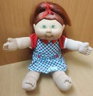 Vintage 2004 Cabbage Patch Kids Girl Doll / Play Along - Red Hair - Green Eyes.