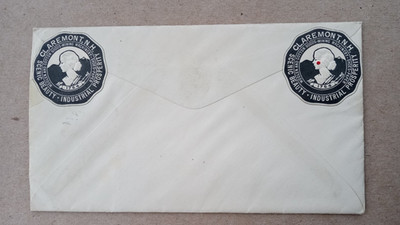 CLAREMONT NH CINDERELLA SEAL WOOL COTTON MINING SHOES  1933 KOSCIUSZKO FDC COVER