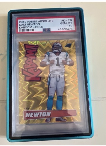 Cam Newton [Gold] #K-CN 2019 Panini Absolute Kaboom card