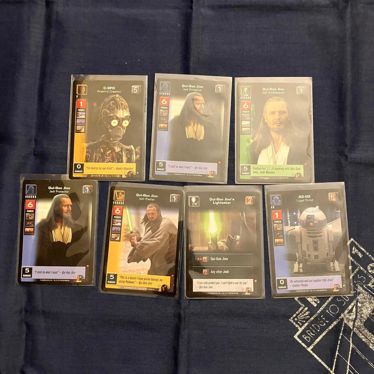 25+ Young Jedi CCG Rare Individual Collectible Card Game Cards for