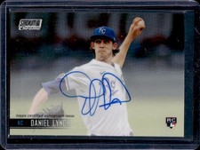 2021 Topps Stadium Club Chrome Daniel Lynch Auto RC Rookie #SCCAV-DLY Royals