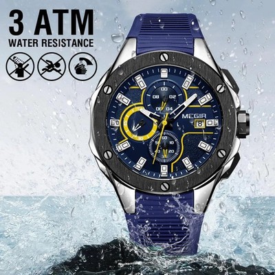 MEGIR Men Cross Border Explosive  R  Multifunctional Timing Watch Male Sports