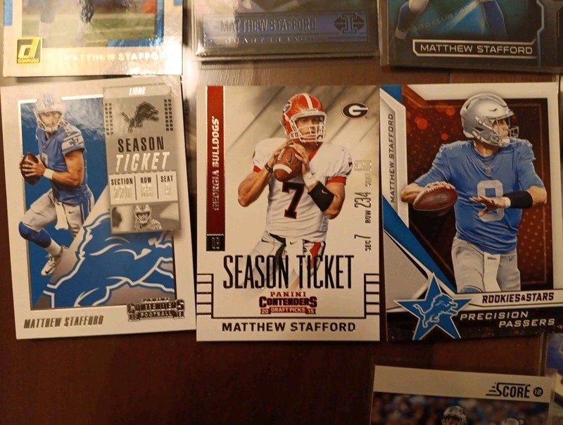Matthew Stafford Lot Of 7