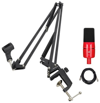 Se Electronics X1 A 25th Anniversary Red Recording Microphone+Boom Arm+Cable