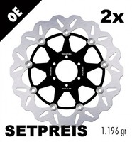 Bremsscheibe Set Galfer 2X DF061CW Wave® Schwimmend Vorne 296X5Mm FüR Honda
