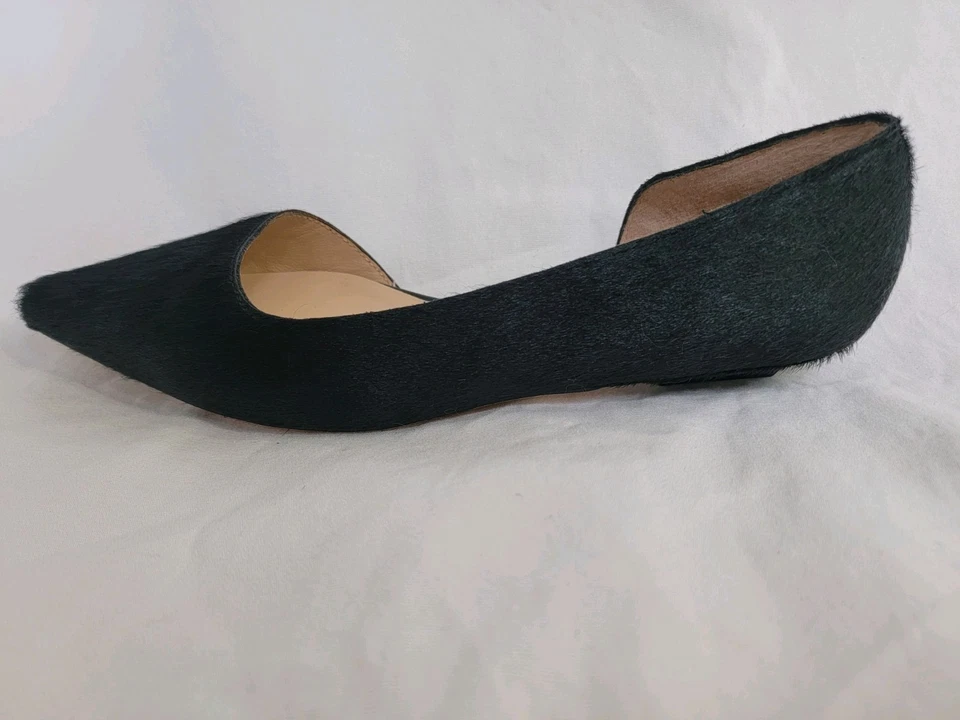 NOVO! Sapatilhas ANTONIO MELANI CABELO DE BEZERRO TOSQUIADO/COURO PRETO TAMANHO 9M - Imagem 4 de 4