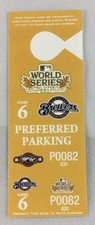 MLB 2011 Milwaukee Brewers World Series Game 6 Parking Pass