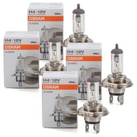 4X Osram GlüHlampe Halogenlampe H4 Classic 12V 55/60W P43T 64193CLC