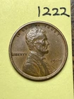 1909-VDB LINCOLN WHEAT CENT, VERY HIGH GRADE!, "EXTREMELY FINE" #1222