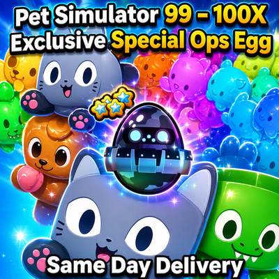   100X Exclusive Special Ops Egg  PET SIMULATOR 99 - CHEAPEST!  