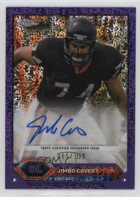 2023 Composite Topps Chrome Purple Speckle Refractor /199 Jimbo Covert Auto HOF