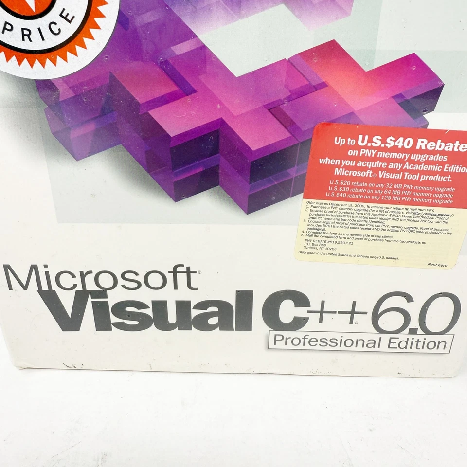 Microsoft Visual C++ 6.0 Professional Edition Boxed WIN32 Development System NEW - Image 4 of 4