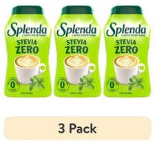 (3 pack) Splenda Stevia Liquid Zero Calorie Sweetener, 1.68 fl oz Bottle