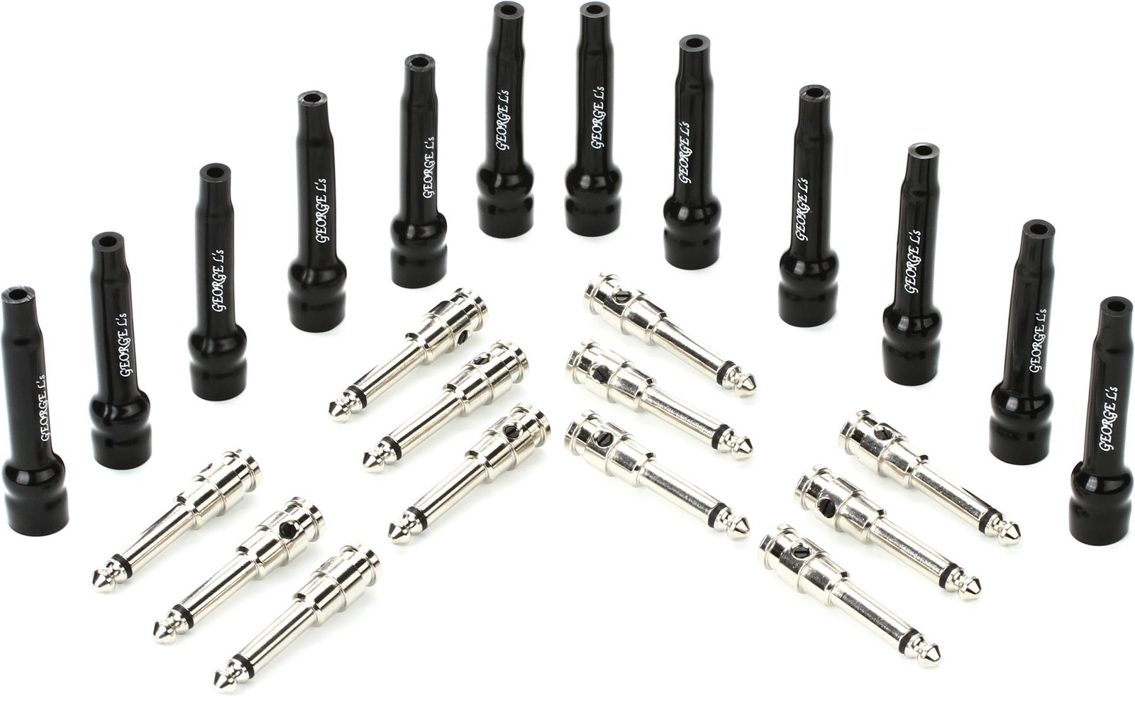 Разъем для гитары George Ls 155 - никель прямой 12-контактный 14390₽