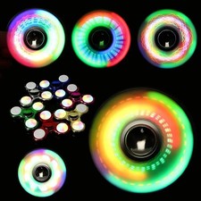 LED Light Fidget Spinner Glow in Dark Finger Spin Toy for Teens