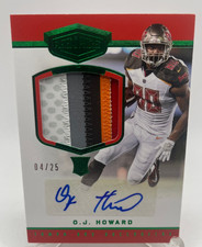 2017 Panini Plates & Patches RC Auto #235 O.J. Howard Buccaneers /25