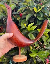 Vintage Primitive Folk Art Carved Funky Bird Sculpture Wood Carving Statue