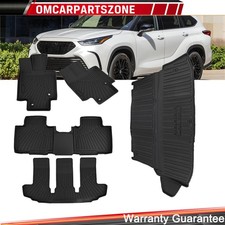 All Weather Floor Mats & Cargo Liner Set for 2020-2025 Toyota Highlander 7 Seat