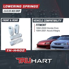 Truhart 2.52.25 Lowering Springs For 94-01 Acura Integra 92-00 Honda Civic Truhart 2.52.25 Lowering Springs For 94-01 Acura Integra 92-00 Honda Civic