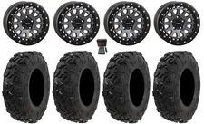 System 3 SB-6 15" Wheels Gunmetal (4+3) 32" Harvester Tires RZR Turbo R & Pro R