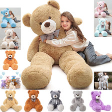 Valentine  s Day 2026 Giant Teddy Bear 4ft Soft Big Stuffed Plush Animal Toy Gift