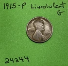 1915-P Lincoln Wheat Cent / Penny 1c Good