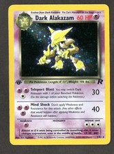 Dark Alakazam 1st Edition Holo Rare Team Rocket 1/82 Pokemon Card - WOTC 1999 on eBay