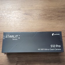 Pelsee S12 Pro 4K Mirror Dash Cam Stavis 2 Sensor, 12'' Rear View Mirror Camera