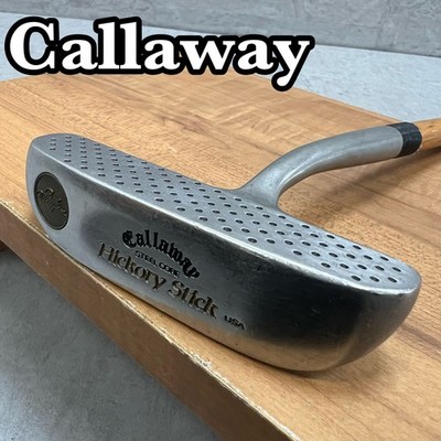 希少 ビンテージ Callaway Hickory Stick MILLED FACE MF-1 パター 34.5インチ ヒッコリースティック キャロウェイ メンズ 右利き 札幌市 清田区 平岡 Callaway Hickory Stick Men's Wooden Shaft Golf Putter 34