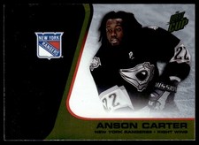 2003-04 PACIFIC QUEST FOR THE CUP GOLD Anson Carter /325 New York Rangers #22