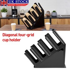 Cup Lid Holder Dispenser Portable Coffee Cup Organizer Counter Drink Stand