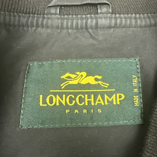 RARE VINTAGE LONGCHAMP PARIS black LIGHTWEIGHT JACKET SIZE 54 MADE IN ITALY - Picture 3 of 8