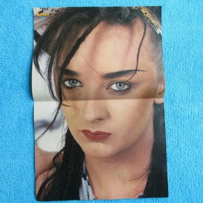 BOY GEORGE Culture Club POSTER BRAVO 2 Seiten 1980er