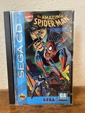 Amazing Spider-Man vs. The Kingpin (Sega CD, 1993) CIB With Reg Card Tested
