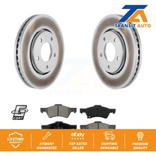 Coat Brake Rotors Semi-Metallic Pad Front Kit For Dodge Caravan Chrysler Voyager