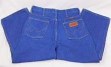 Vintage Authentic Wrangler 945DEN Blue Denim Jeans Size 31W 32L Made in USA