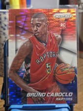 2014-15 Panini Prizm - Bruno Caboclo #298 rojo blanco y azul Pulsar Prizm (RC)