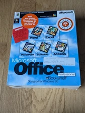 Microsoft Office And Bookshelf Professional For Windows 2 CDs, Box And Inserts