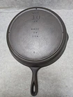 FULLY RESTORED VINTAGE Lodge 10 SK D 3 Notch CAST IRON SKILLET Heat Ring 12"