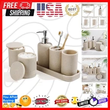 Complete 6-Piece Bathroom Organizer Set – Ideal for Elegant Gift-Giving