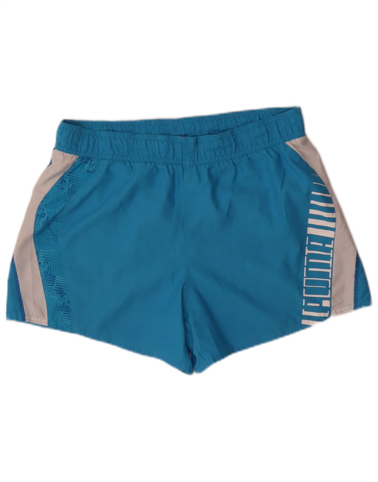 PUMA Mens Graphic Sport Shorts Medium Blue Colourblock Polyester DH16