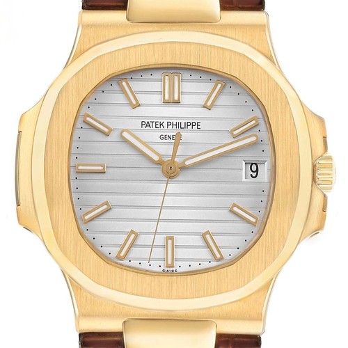 Patek Philippe Nautilus Yellow Gold Mens Watch 5711J 5711 Box ...
