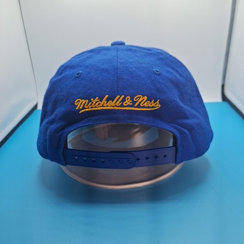 Golden State Warriors Hat Snapback Mitchell and Ness Blue 100% Wool NBA - Picture 4 of 8