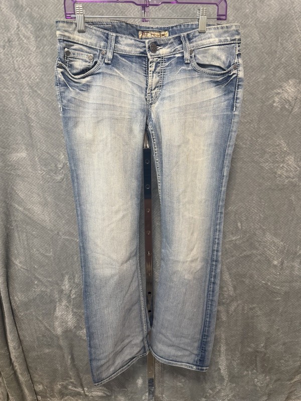 Buckle BKE Jeans Womens 29 x 31.5 Blue Stretch Denim Stella Boot Cut Faded