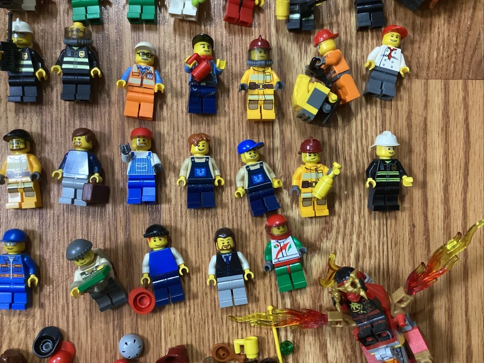 Lego Minifigure Lot of 50+ Mostly City Figures Mixed Random - Image 4 of 4