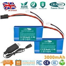 2pcs 3.0Ah Li-ion 7.4V Battery+Charger For SUBOTECH BG1506 BG1507 BG1513 RC Car