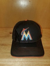New Era 9Forty Miami Marlins Baseball MLB Adjustable Cap Hat Black/Orange