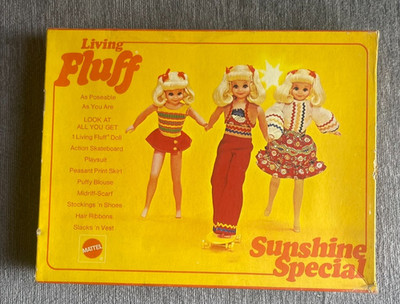 Vintage Barbie SKIPPER LIVING FLUFF SUNSHINE SPECIAL SEARS EXCLUSIVE NRFB MIB