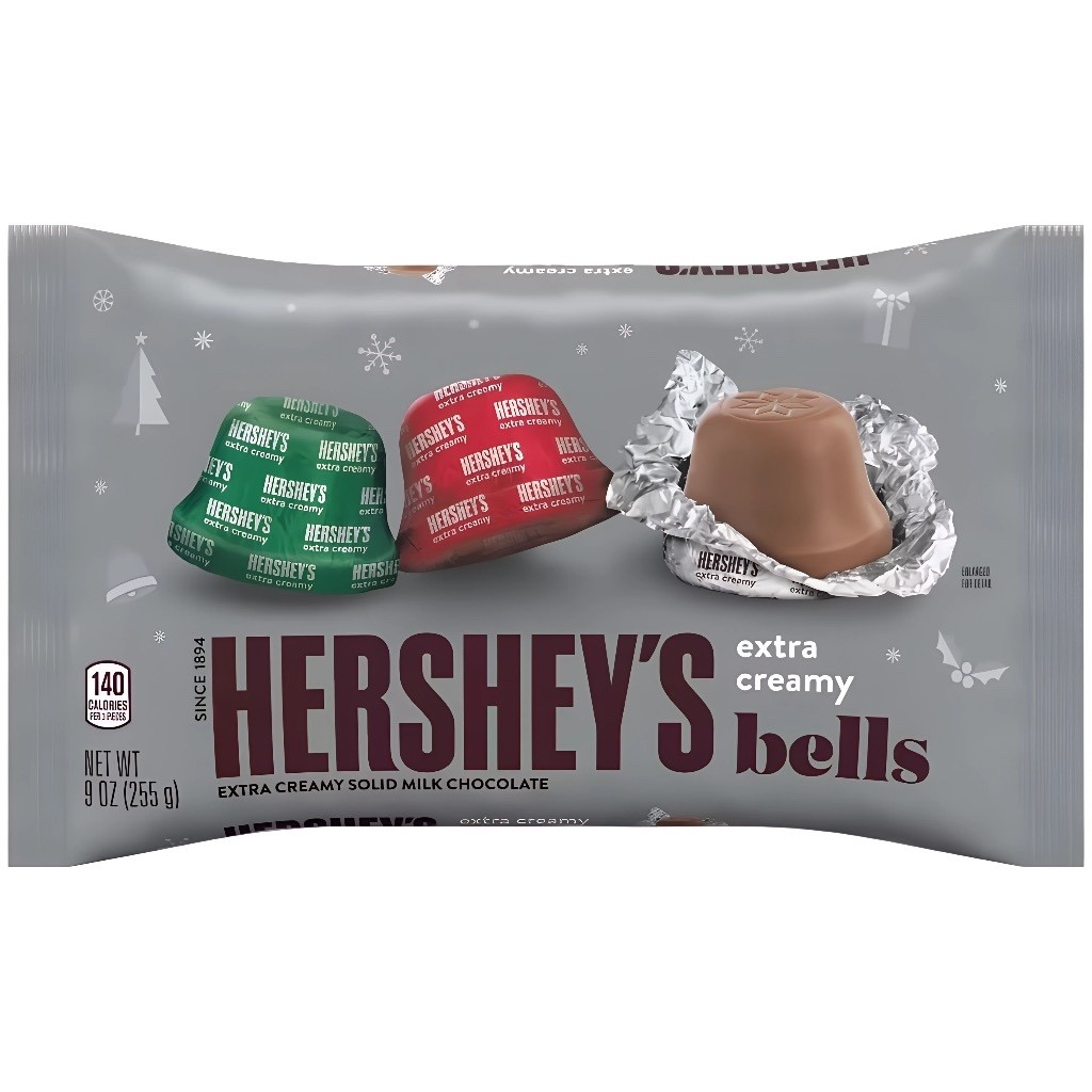 Chocolate con leche extra cremoso Hershey’s Bells 255 g importación de EE. UU.