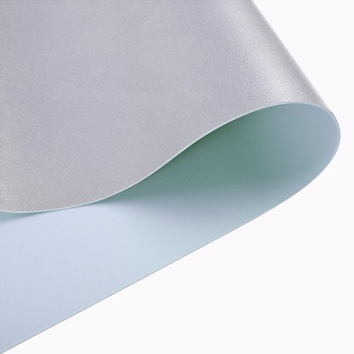 Tappetino Mouse Antiscivolo 23,6"x11,8" Grande Pelle PU Doppio Lato Scrivania Ufficio Casa - Foto 21 di 25